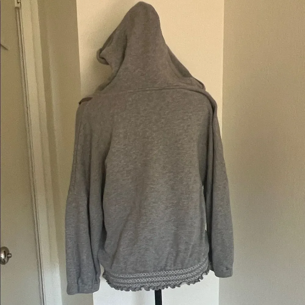 Kate Spade Gray Hooded Sweatshirt M